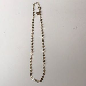Gold Tiny Circle Necklace